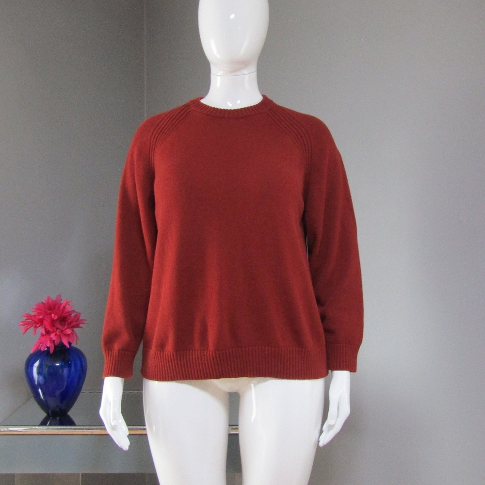 NEW Jeanne Pierre Henna Rust Red Sweater Size 3X